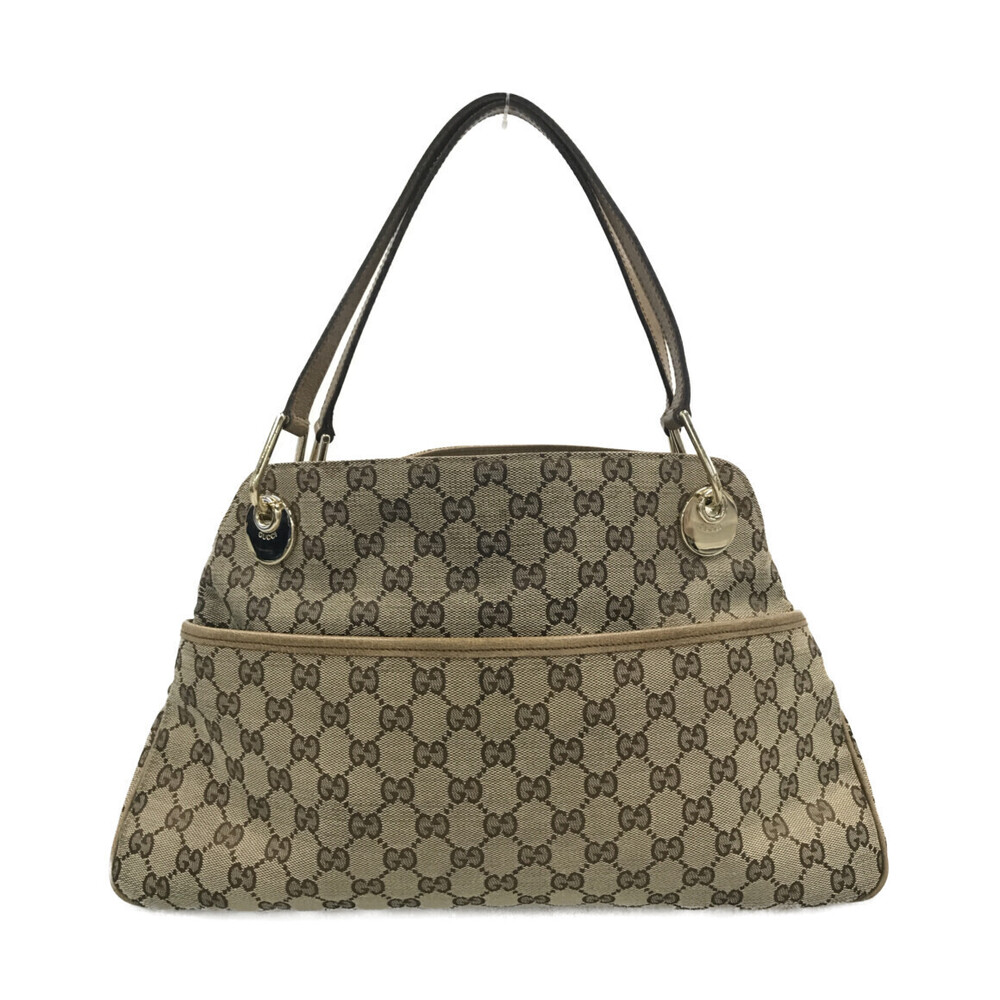 Gucci Eclipse shoulder bag GG monogram canvas leather Brown